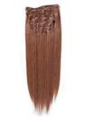 Clip on hair #30 50 cm R�d brunt