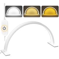 UNIQ LED Bordlampe Half Moon Arch til manicure / eyelash extensions - Hvid
