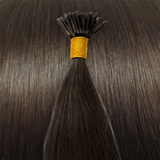 50 cm Cold Fusion hair extensions Mørkebrun 2#