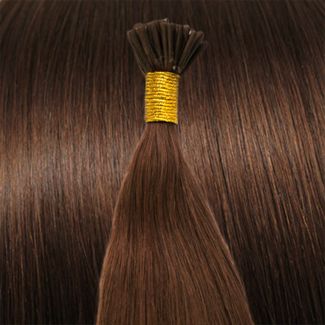 60 cm Cold Fusion hair extensions rød brun 30#
