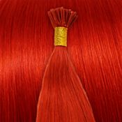 50 cm Cold Fusion hair extensions postkasse rød