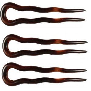 Image of Spin Pins hårnåle m/ Hvid Perle 2 stk