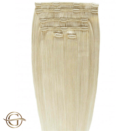 Image of Clip on hair extensions #613 Blond - 7 sæt - 50 cm | Gold24