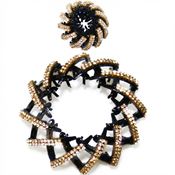 Hestehale Spiral med rhinsten/ Bird Nest Hair Clip - Guld