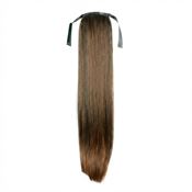 Pony tail fiber extensions straight lysebrun 6# - 60 cm