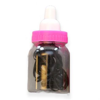 30 stk Snagfree Hårelastikker 2mm - Sorte i Baby Bottle