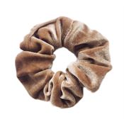 Scrunchie - Velour & elastisk - Peanut