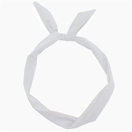 Flexi Hårbånd med ståltråd - Hvid (U)