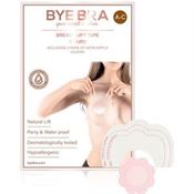 Bye Bra Push-Up Bryst Tape Str. A-C + Satin Nipple Covers