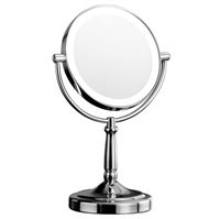 UNIQ Makeup Spejl med Lys og 5 x forstørrelse, Medium