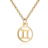 Stjernetegn halskæde: Tvillingen - Zodiac, Guld (U)