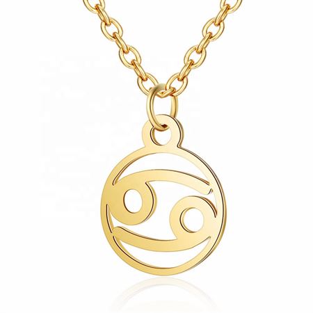 Stjernetegn halskæde: Krebsen - Zodiac, Guld (U)