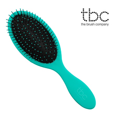 TBC The Wet & Dry Brush Detangler Hårbørste - Minty Turkis