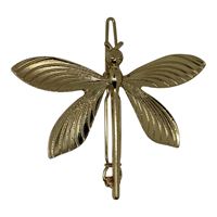 SOHO Dragonfly Metal Spænde - Guld (U)