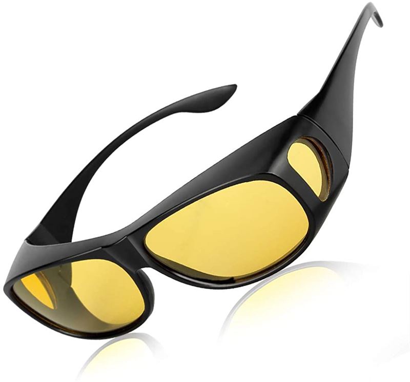 HD Polariserede Vision Solbriller til bilkørsel i - Gult glas
