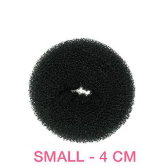 Image of Hår Donut - Sort - 4 cm