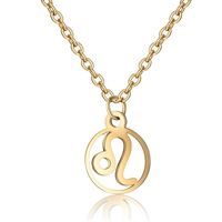 Stjernetegn halskæde: Løven - Zodiac, Guld (U)