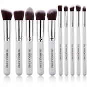 Technique PRO Makeupbørster, Silver edition - 10 stk