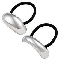 SOHO Nova Hårelastikker, 2 stk - Sølv