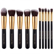 Technique PRO Makeupbørster, Gold edition - 10 stk