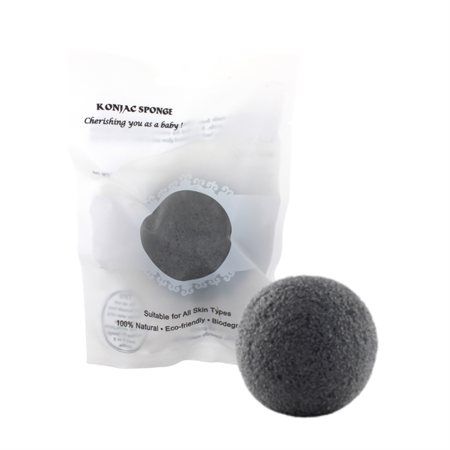 Konjac Sponge (til ansigt) - Charcoal