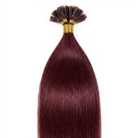 50 cm Hot Fusion Hair extensions 33# rød