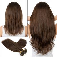 60 cm Hot Fusion Hair extensions 4# Brun