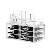 UNIQ Makeup Organizer med 6 skuffer - Transparent - SF-1158 (U340)