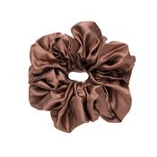 SOHO Riva XL Scrunchie - Mørkebrun