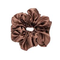 SOHO Riva XL Scrunchie - Mørkebrun