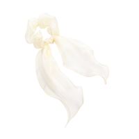 SOHO Ajni Scrunchie med tørklæde - Hvid
