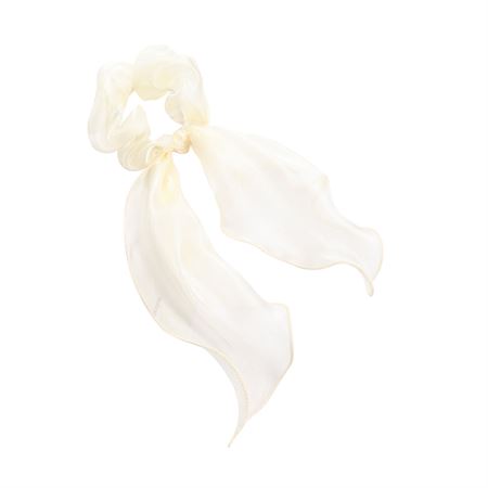 SOHO Ajni Scrunchie med tørklæde - Hvid