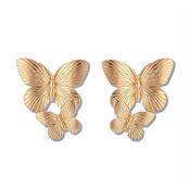 Chris Rubin - Butterflies Sommerfugle Øreringe - Guld (U)