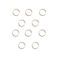 Pynte hårringe - Hair loop rings - Guld (10 stk)