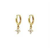 SOHO Diamant Øreringe - Guld (U)