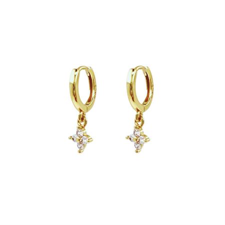 SOHO Diamant Øreringe - Guld (U)
