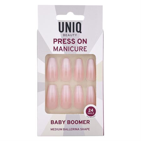 UNIQ Press On Negle med Lim - Baby Boomer