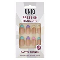UNIQ Press On Negle med Lim - Pastel French