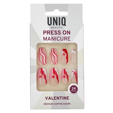 UNIQ Press On Negle med Lim - Valentine