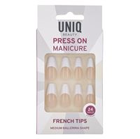 UNIQ Press On Negle med Lim - French Tips