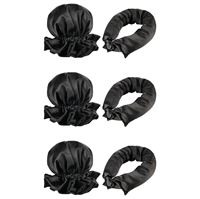 SOHO Heatless Flexi Rod Buns - Sort | Lav smukke krøller uden varme