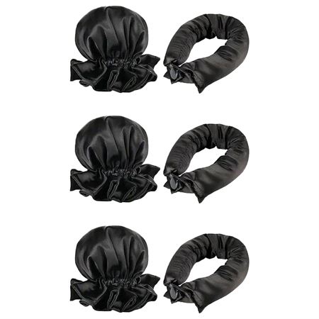 SOHO Heatless Flexi Rod Buns - Sort | Lav smukke krøller uden varme