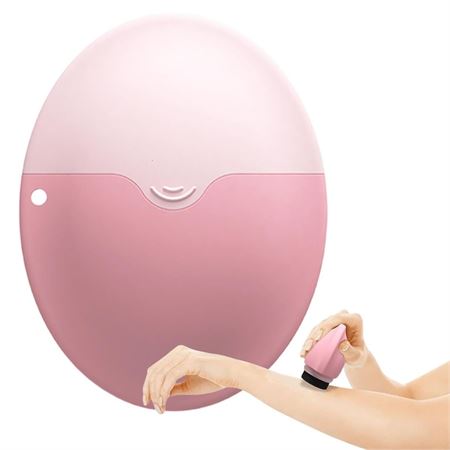 UNIQ Silicone Sponge Roller Applicator – Genopfyldelig Rejse Solcreme & Lotion Applikator, 55 ml - Lyserød