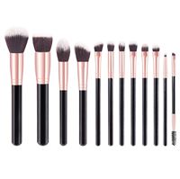 Technique PRO Rose Crush Makeupbørste Sæt - 12 Makeupbørster