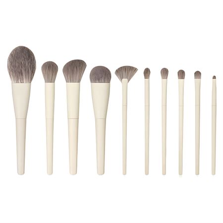 Technique PRO Milky Makeupbørste Sæt - 10 Makeupbørster