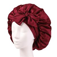 SOHO Makena Satin Bonnet - Burgundy Rød