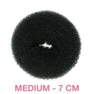 Image of Hår Donut - Sort - 7 cm