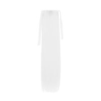 Pony tail Fiber extensions straight Total Hvid