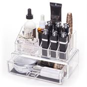 UNIQ Makeup Akryl Organizer med 1 skuffe + top, SF-1061