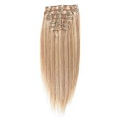 Clip on hair #18/613 50 cm Blond Mix